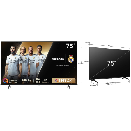 TELEVISOR HISENSE 75" QLED...