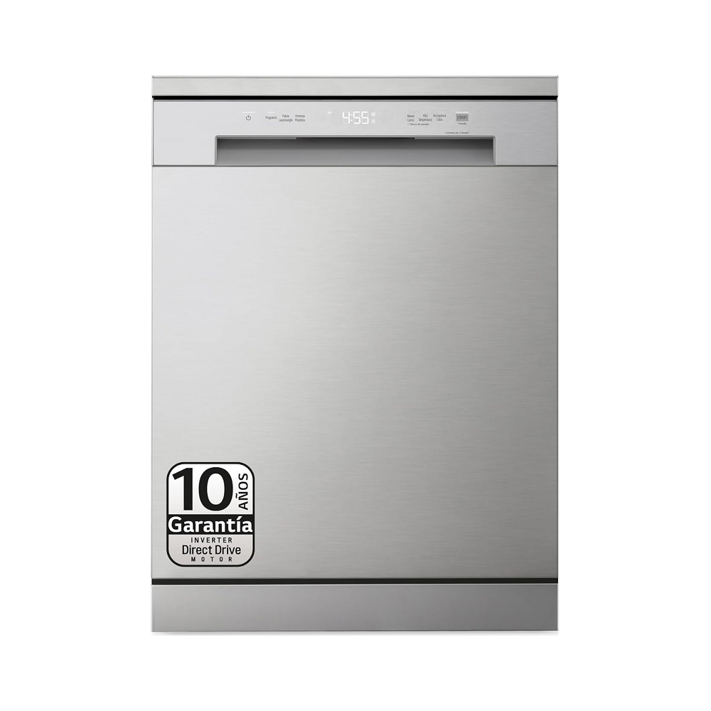 LAVAVAJILLAS LG  CLASE-D 14 CUB. INOX INVERTER QUADWASH