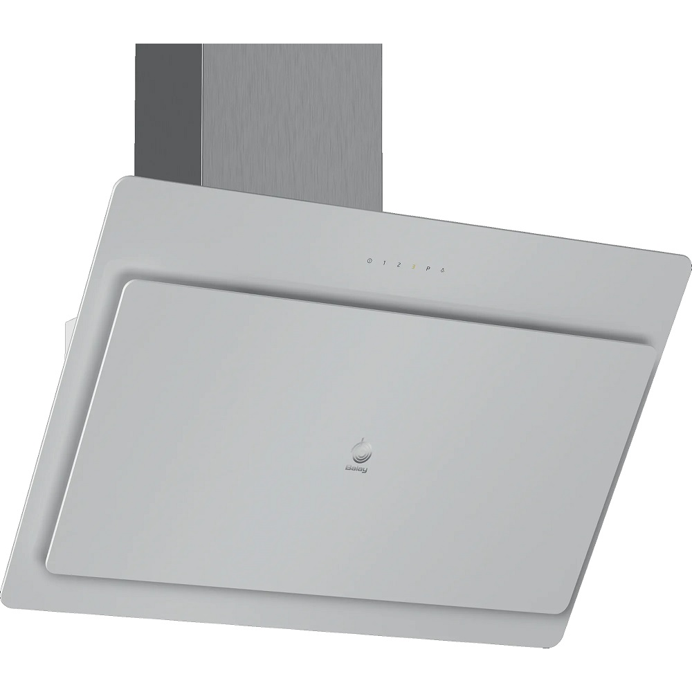 CAMPANA BALAY CRISTAL BLANCO DECORATIVA 80 CM PARED INCLINADA ILUM LEDS