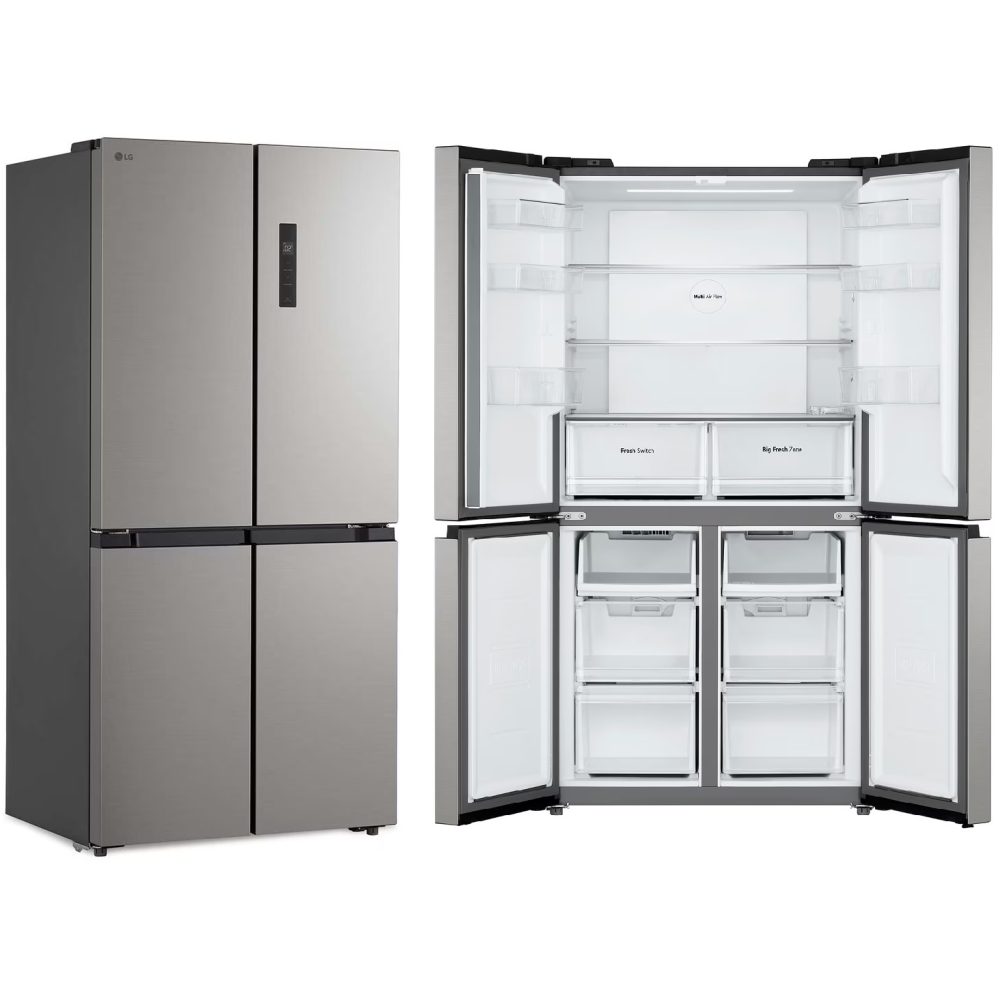FRIGORIFICO LG AMERICANO 4 PUERTAS INOX CLASE-E TOTAL NF 179 x 83 cm
