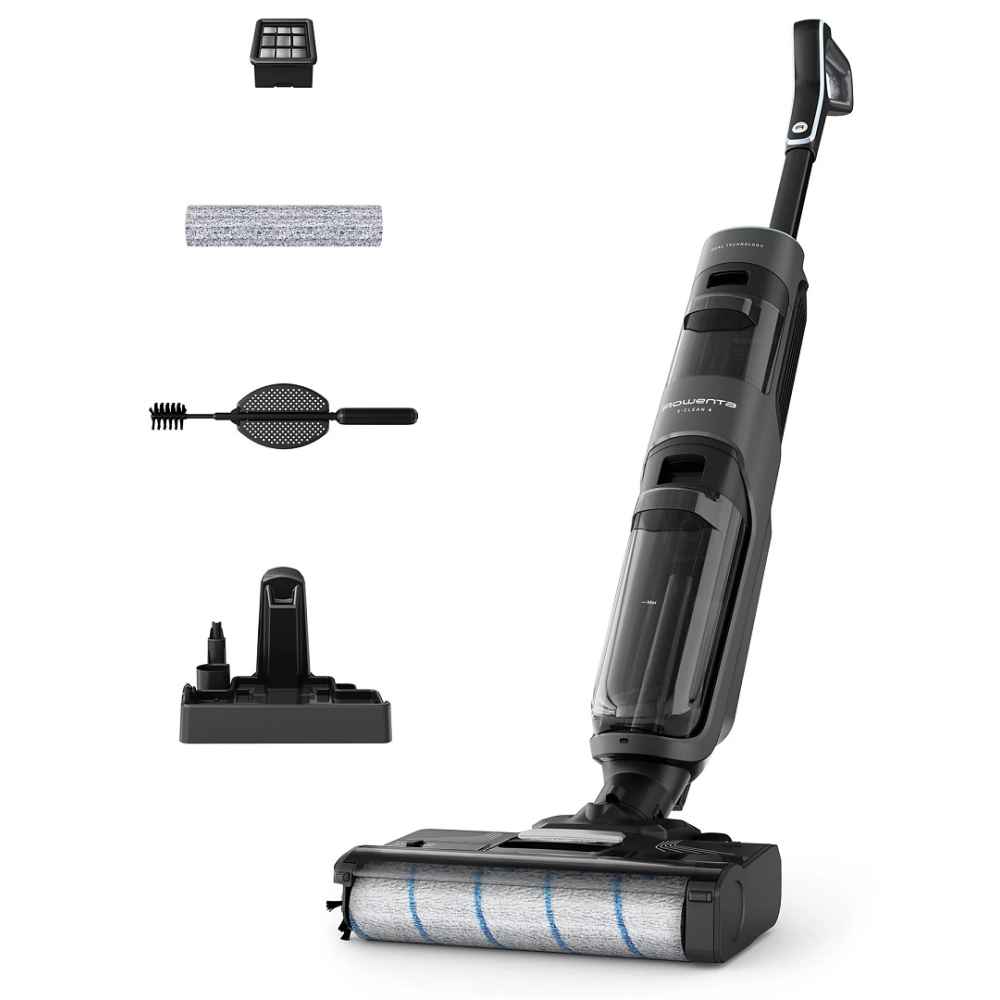 ESCOBA ROWENTA ASPIRADOR 2EN1 ASPIRA Y FRIEGA WET  DRY X-CLEAN 4, ASPIRADORA SIN CABLE WET  DRY, 2 EN 1 ASPI