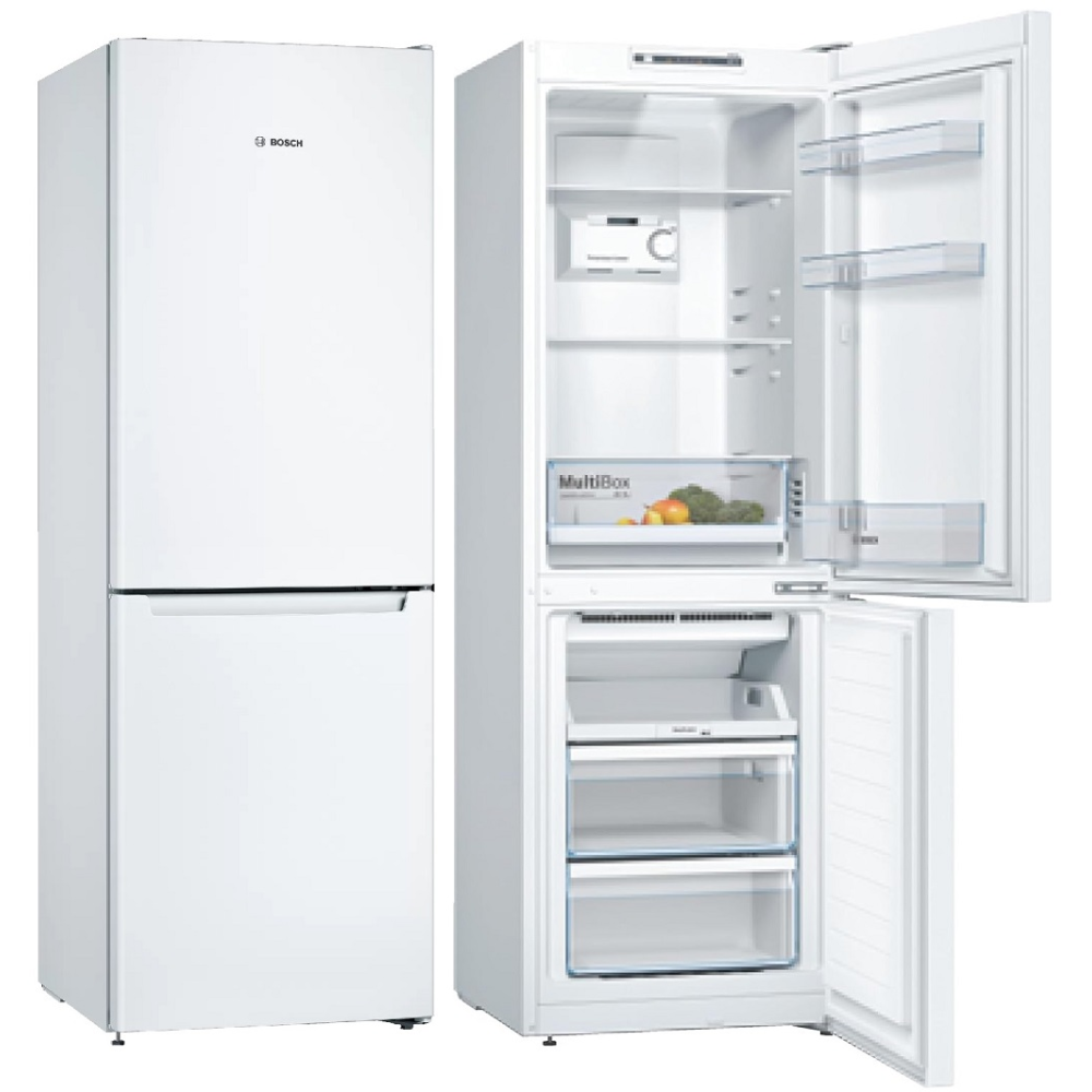FRIGORIFICO BOSCH COMBI 176 x 60 CLASE-E NO-FROST 282 L. BLANCO Multibox. Tirador horizontal integrado.