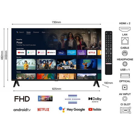 TELEVISOR TCL 32" FULL HD...