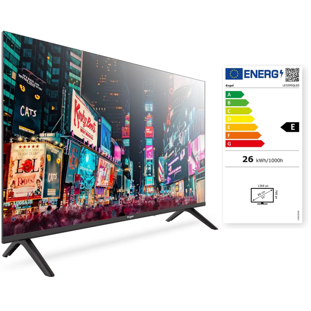 TELEVISOR ENGEL 32" TDT2/C -  4K UHD QLED - SMARTV VIDAA - PEANA CENTRAL